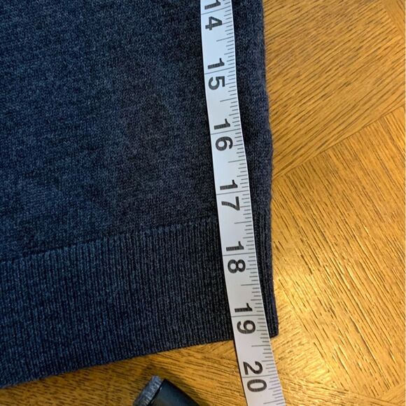 Merino Wool Hart Schaffner Marx Black V Neck Extra Fine Vest - Men's XLT office - Picture 12 of 13